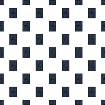 Repeating storage locker door pattern providing security Illustrazione stock