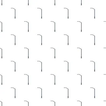 Repeating street lights creating seamless urban pattern Stock Illustration