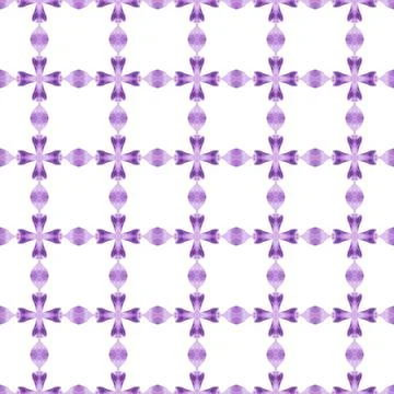 Repeating striped hand drawn border. Purple イラスト素材