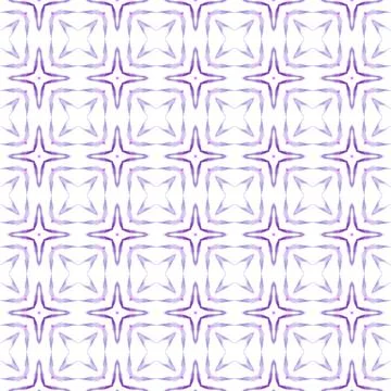 Repeating striped hand drawn border. Purple Stock Illustration