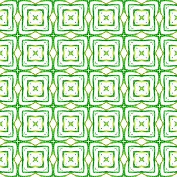 Repeating striped hand drawn border. Green Stock Illustration