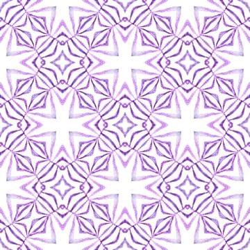 Repeating striped hand drawn border. Purple Illustrazione stock