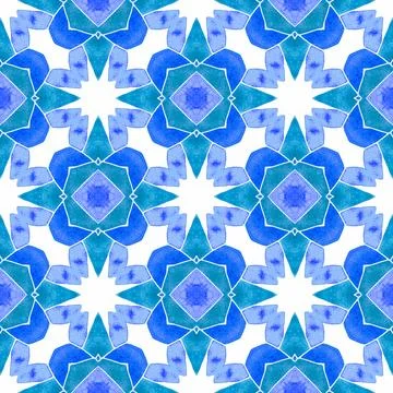 Repeating striped hand drawn border. Blue superb 스톡 일러스트