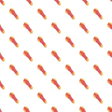 Repeating striped socks seamless pattern design Illustrazione stock