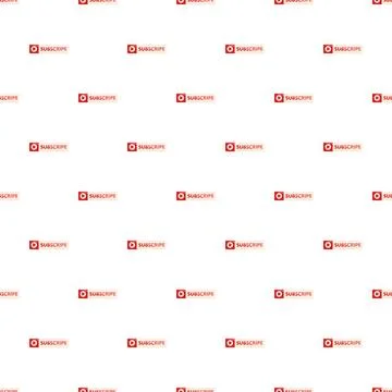 Repeating subscribe buttons forming a seamless digital pattern 스톡 일러스트