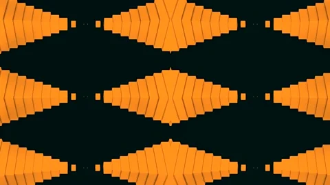 Repeating symmetrical pattern of triangles. Design. Moving triangular pyramids Stock Footage 167735452