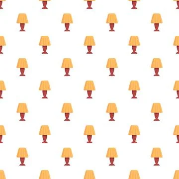Repeating table lamp pattern creating a decorative background Stock Illustration