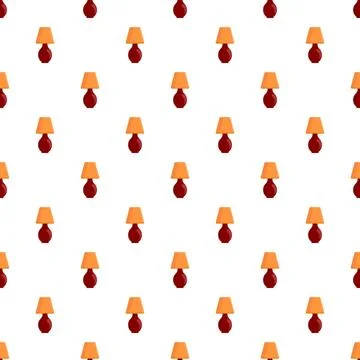 Repeating table lamps pattern creating a seamless background Stock Illustration