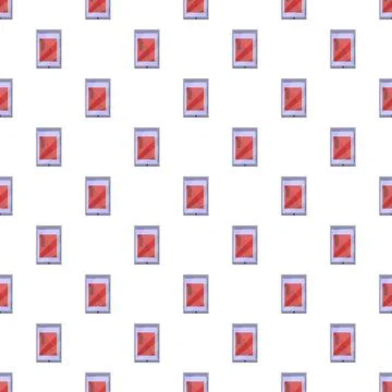 Repeating tablet devices creating modern digital technology pattern 스톡 일러스트