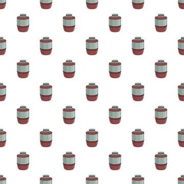 Repeating tea pot pattern creating traditional background Illustrazione stock