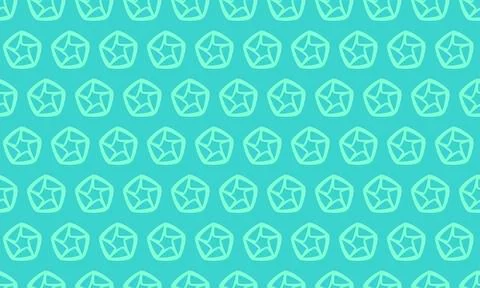 Repeating teal pentagon pattern.  Modern geometric design ideal for website b Stock Illustration