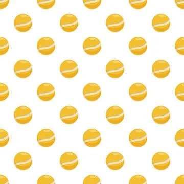 Repeating tennis balls seamless pattern for sport background Stock Illustration