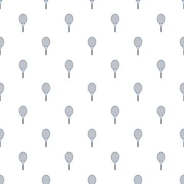 Repeating tennis rackets creating seamless sport pattern design 스톡 일러스트