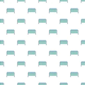 Repeating test tubes rack pattern for science background Stock Illustration