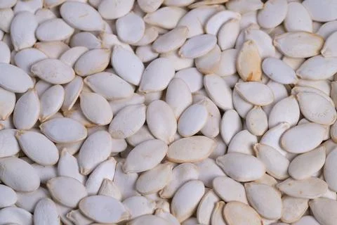 Repeating textured pumpkin seed design suitable for artistic projects, Pattern f Stock Photos