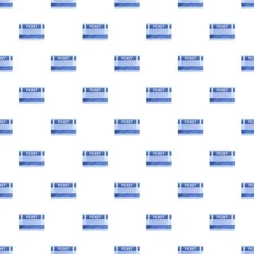 Repeating ticket pattern with admission vouchers Stockillustratie