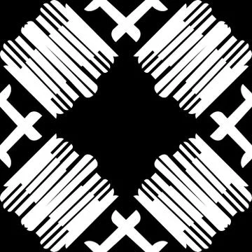 Repeating Tiled White Lines Stock Illustration