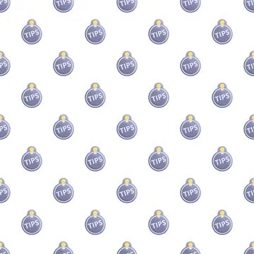 Repeating tips lightbulb icons seamless pattern Illustrazione stock
