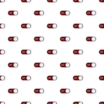Repeating off toggle switch pattern for user interface Illustrazione stock