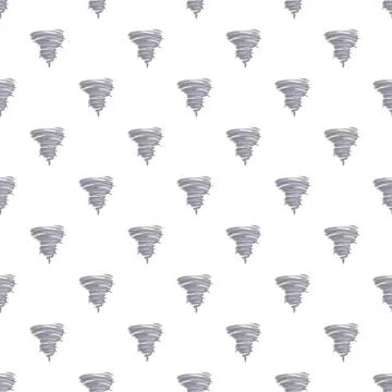 Repeating tornado twister windstorm pattern creating weather background Stock Illustration