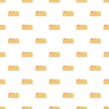 Repeating toy blocks pattern creating a colorful background 스톡 일러스트