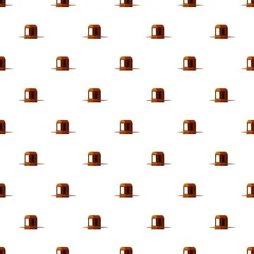 Repeating tram streetcar vehicle pattern on white background Stockillustratie