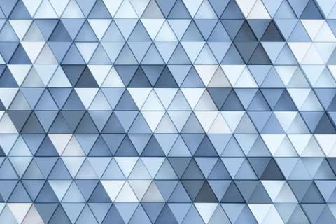 Repeating triangle cubes background, 3d rendering. Stock Illustration