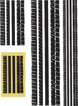 Repeating tyre Track Stock Illustration