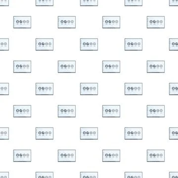 Repeating user interface pattern with icons Stock Illustration