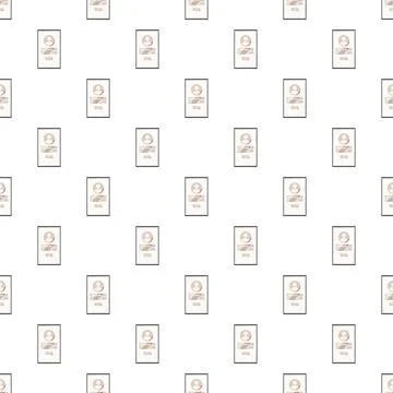 Repeating user profile patterns for digital identity background 스톡 일러스트