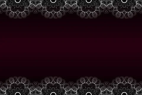 Repeating vector curl borders Stock Illustration