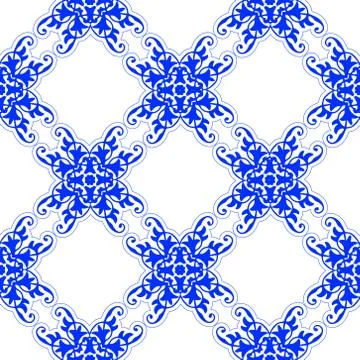 Repeating vector  damask pattern Stock Illustration