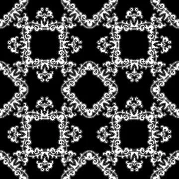 Repeating vector  damask pattern Stock Illustration