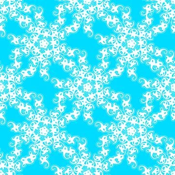 Repeating vector  damask pattern Illustrazione stock