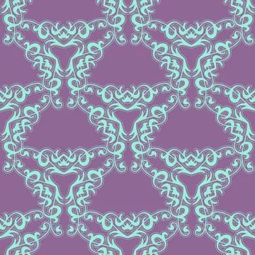 Repeating vector  damask pattern Stockillustratie