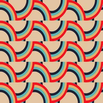 Repeating vector retro pattern 스톡 일러스트