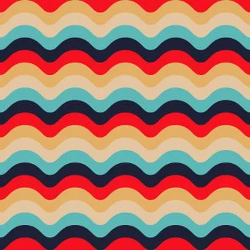 Repeating vector retro pattern Stock Illustration