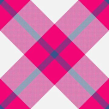 Repeating vector seamless textile, scarf texture check background. School t.. Stock Illustration