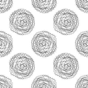 Repeating vector winding clew pattern Stockillustratie