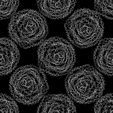 Repeating vector winding clew pattern Stock Illustration