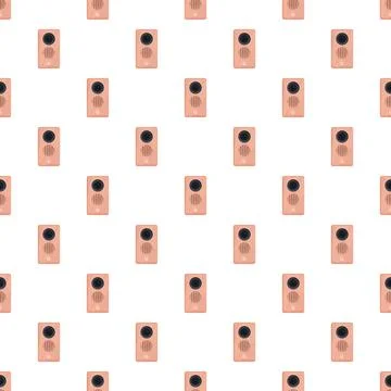 Repeating video doorbell security system technology pattern イラスト素材