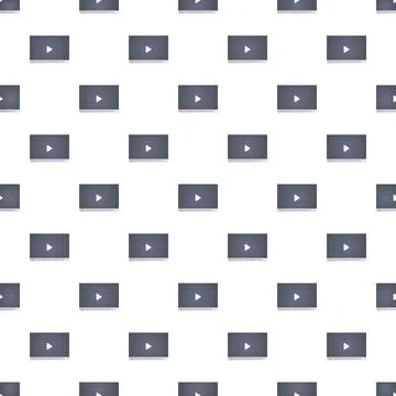 Repeating video player interface pattern background Stockillustratie