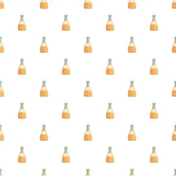 Repeating vinegar bottles creating a seamless pattern Illustrazione stock