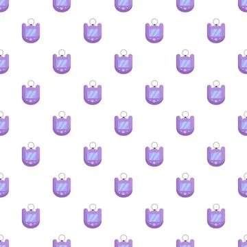 Repeating virtual pet toy pattern creating a seamless background Illustrazione stock