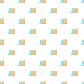 Repeating waterfall pattern seamless background Stock Illustration