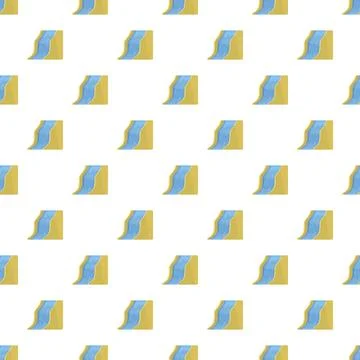 Repeating waterfall simple pattern on white background Stock Illustration