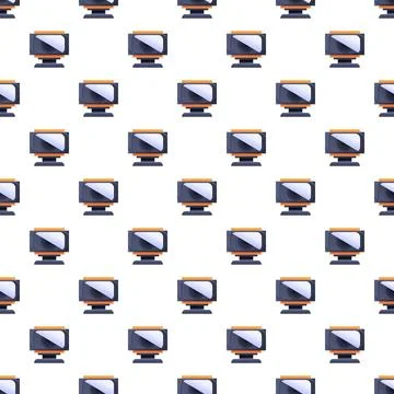 Repeating webcam pattern representing digital communication technology Stock Illustration