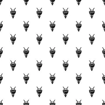 Repeating wheelbarrow icons creating seamless pattern background Stock Illustration
