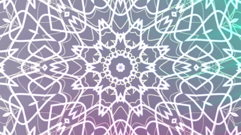 Repeating white line mandala on gradient background Stock Footage 318820184