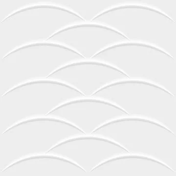 Repeating white waves on white background minimal halftone design mockup Stock Illustration